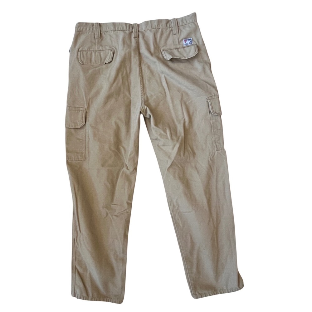 Tyndale FR Cargo Pants Men 40x32 Tan Khaki Flame Resistant NFPA 2112 CAT 2 K215T - Picture 2 of 8